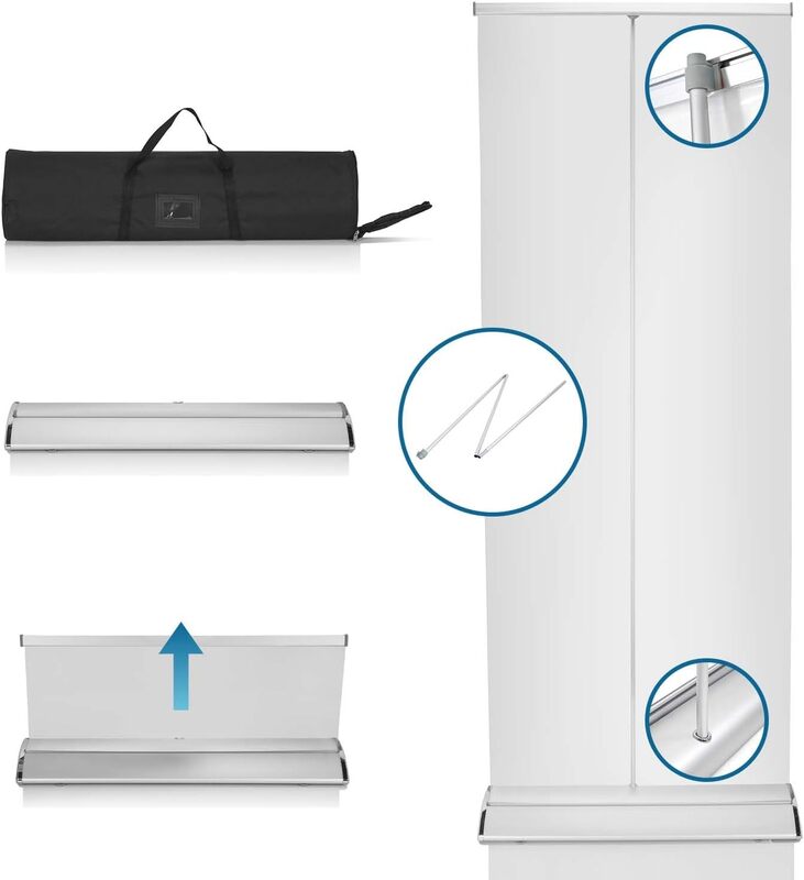 hjh OFFICE Hygieneschutz Trennwand CLEANUP STAND 80x200 Spuckschutz190 - 830109