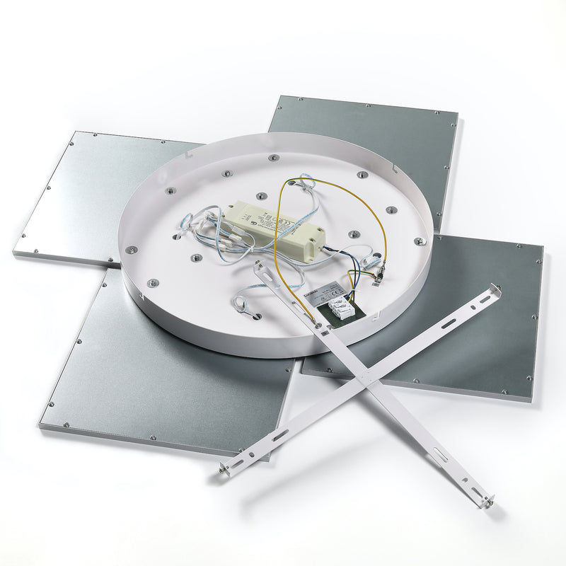 Lucande Deckenlampe Ilira LED dimmbar 4-flg silber CCT Nachtlichtfunktion - 4251096561586