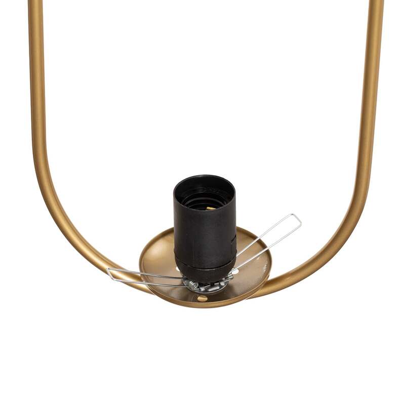 Hängeleuchte Mudoni gold/weiß E27 dimmbar Designer Lampe Pendelleuchte 53cm - 8684283471829