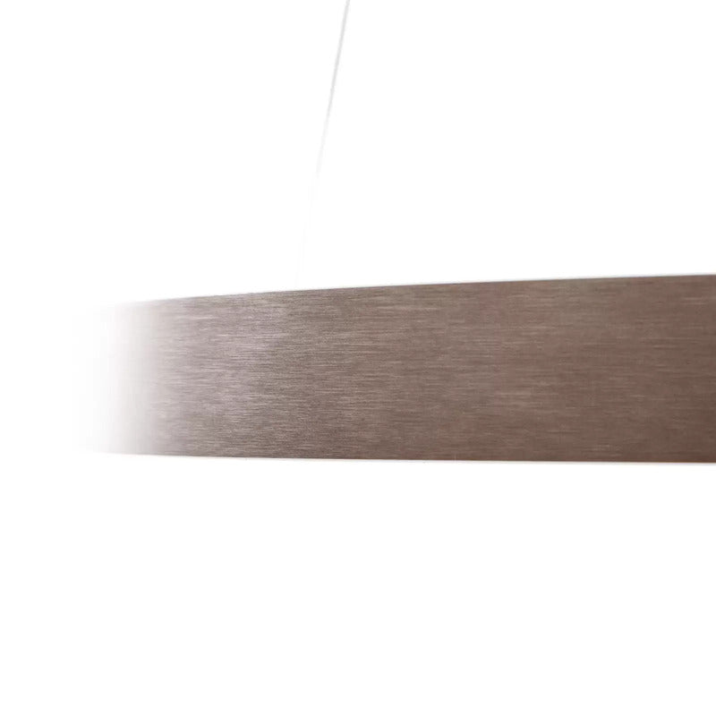 Lucande Hängeleuchte Yonam LED Pendelleuchte dimmbar braun 1-flg. CCT 60cm - 4251911778434