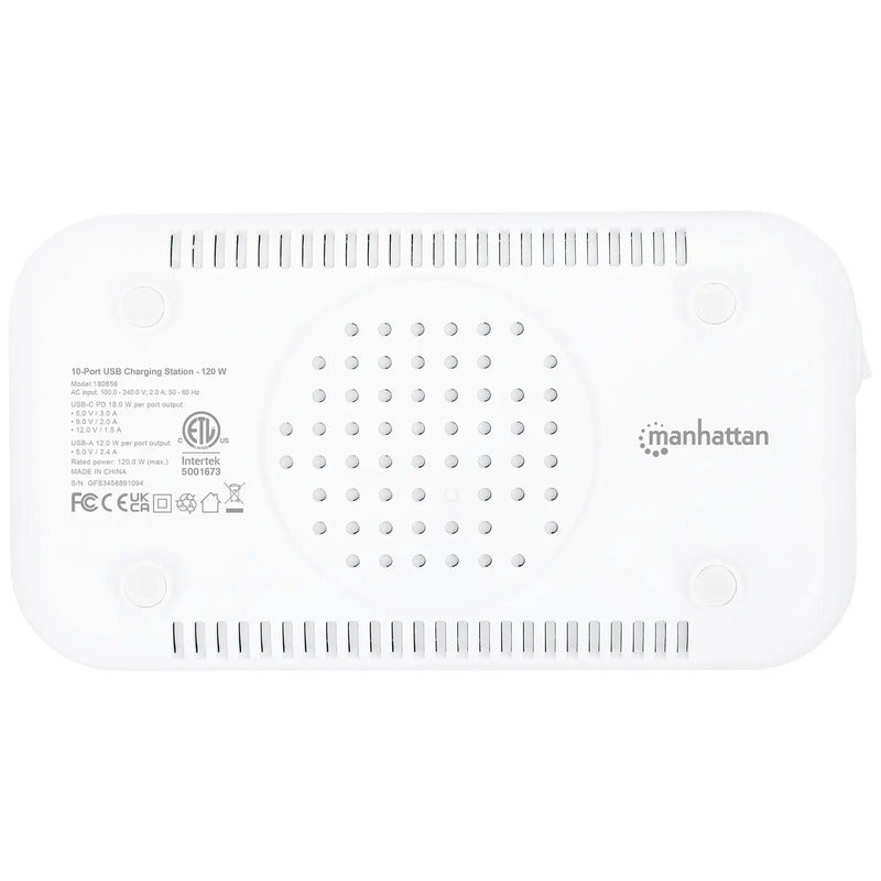 Manhattan 10-Port USB Lade- und Managementsystem 120W für Smartphones Station - 0766623180856