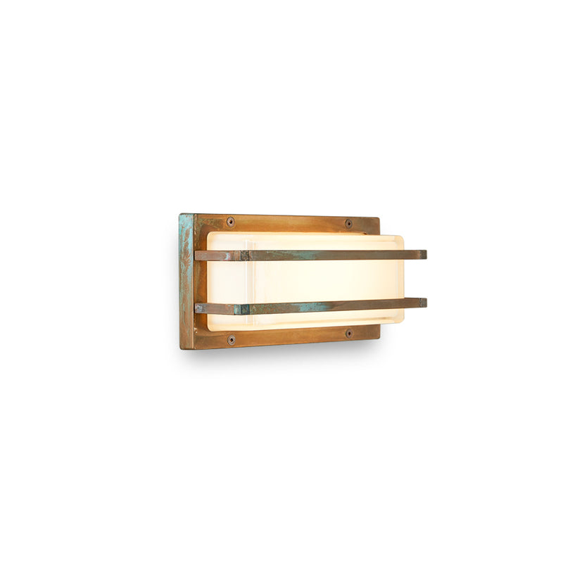 Moretti Luce Außenwandleuchte Gartenleuchte Ice Cubic 3413 messing antik IP65 - 8021035016349