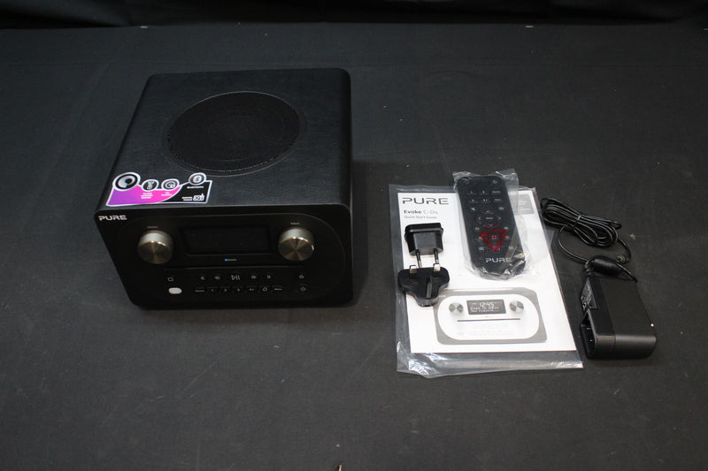 Pure Evoke C-D4 Tischradio UKW AUX Bluetooth CD Schwarz Radio Küchenradio Audio - 0759454510800