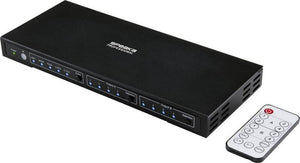 D-Ware SpeaKa Professional 4x2 Port HDMI-Matrix-Switch Audio-Ports 3840x2160 DEFEKTWARE