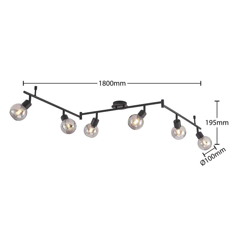 Lindby Eridia Deckenstrahler Strahler Deckenleuchte schwarz SIEHE TEXT/FOTO - 4251911728378