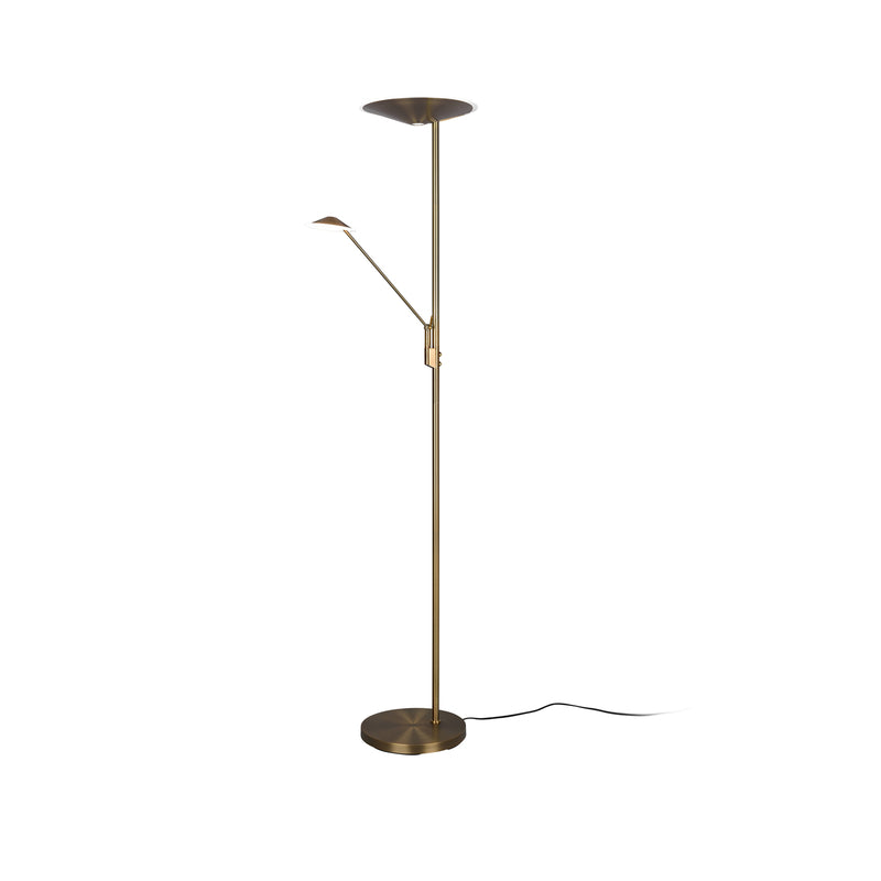 Trio Lighting Stehleuchte Leselampe LED Brantford altmessing Zusatzbeleuchtung - 4017807525243