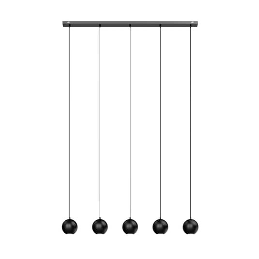 Euluna Pendelleuchte Midnight Deckenlampe Hängeleuchte 5-flammig GU10 Schwarz - 5902349227214