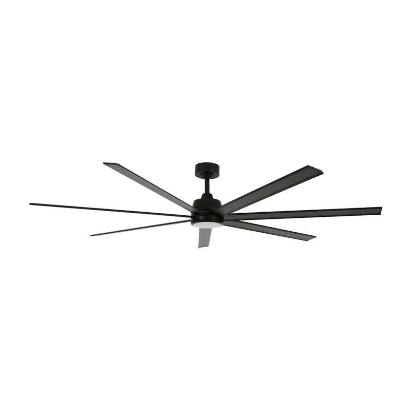Beacon Lighting Deckenventilator Ventilator mit Licht Atlanta schwarz DC Alu - 9333509194224