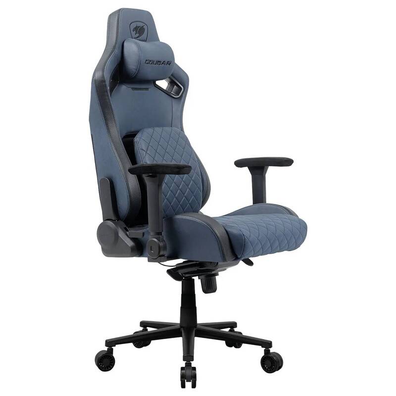 Cougar Gamingstuhl Defensor S Navy gepolstert Stuhl 150kg ergonomisch Navy - 4711649770051