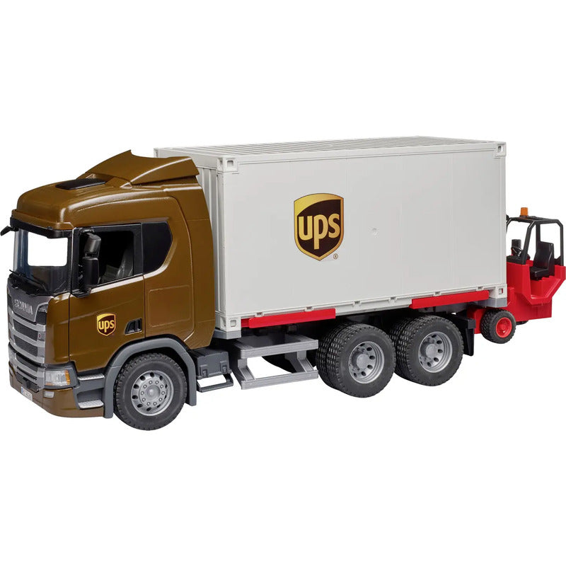 bruder Scania Super 560R Logistik LKW mit Mitnahmestapler Modell-LKW Modellauto - 4001702035822