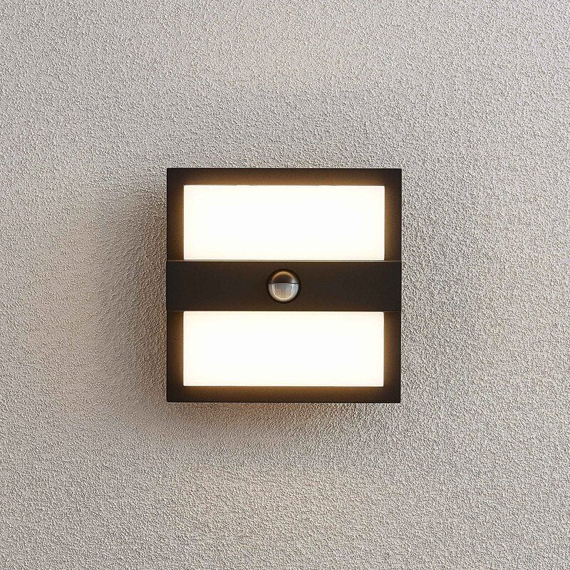 Lucande Gylfi LED-Außenwandleuchte AußenWandleuchte Wandleuchte quadratisch Sens - 4251096574432