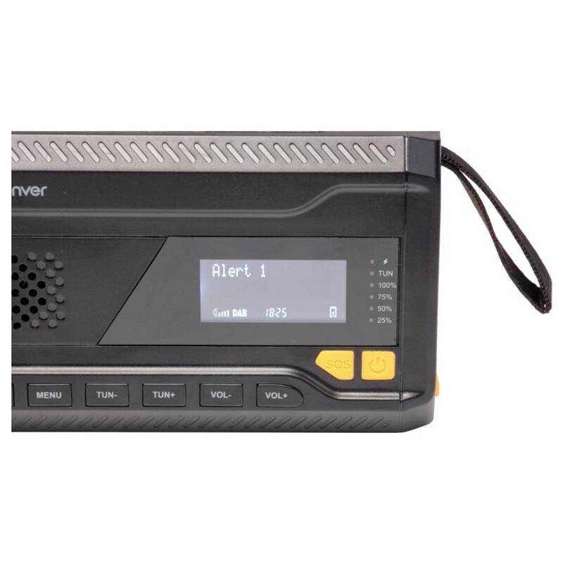 Denver Radio Empfänger Akku Radio Schwarz DAB Plus UKW Powerbank Bluetooth - 5706751088483