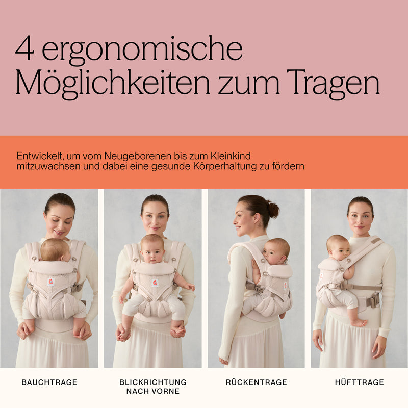 Ergobaby Babytrage Omni Classic Mesh grau Unterstützung Anhock-Spreiz-Haltung - 1220000760370
