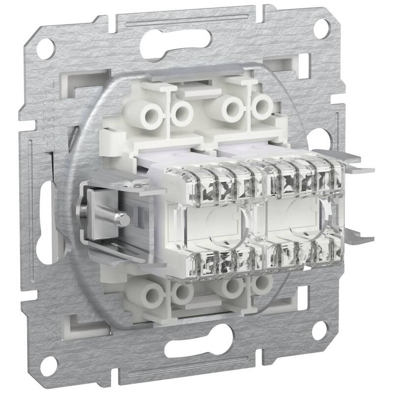 Schneider Electric RJ45-Datendose Asfora EPH4870121D Weiß RAL 9003 250V 10A - 3606486875797