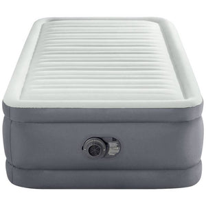 B-Ware Intex PremAire I Twin Luftbett mit Motorpumpe 99x191x46cm grau 136kg