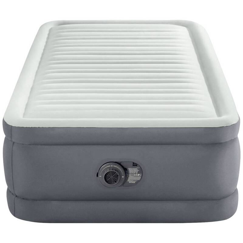 Intex PremAire I Twin Luftbett mit Motorpumpe 99x191x46cm grau 136kg - 6941057423470