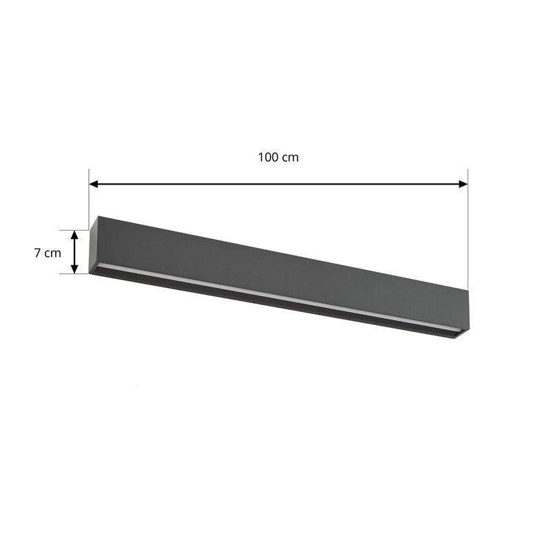 Lengo Außenwandleuchte anthrazit 100cm LED Wandleuchte Gartenlampe Leuchte 3000K - 4255830912566