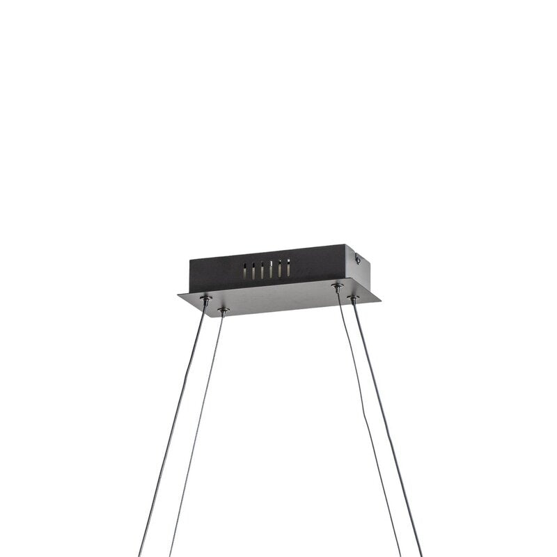 Lucande Pendelleuchte Hängeleuchte LED Mensola Aluminium schwarz 75 cm - 4251911791709
