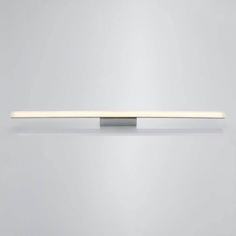 Lindby LED-Deckenleuchte Levke 116 cm dimmbar IP44 warmweiß verchromt - 4251096537611
