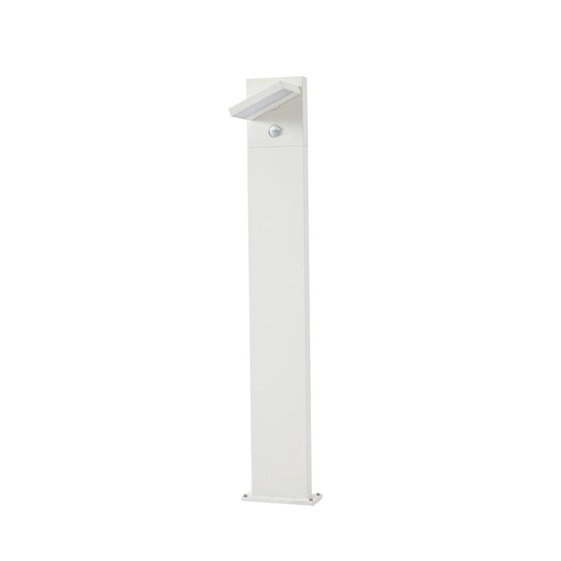 Lucande Wegeleuchte Gartenleuchte Silvan LED Pollerleuchte mit Sensor weiß 100cm - 4255830907128
