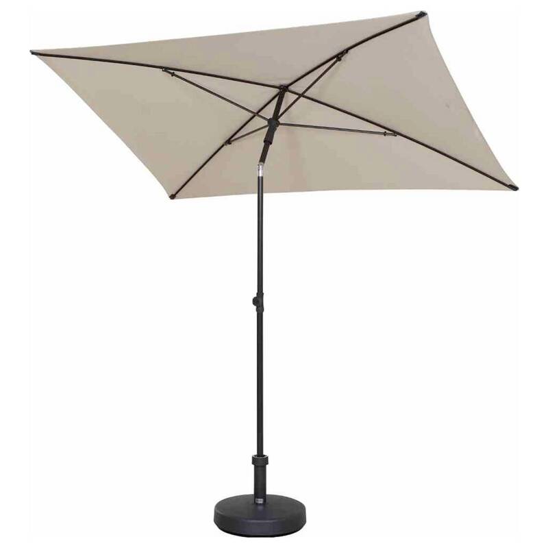 Siena Garden City Mittelstockschirm anthrazit/natur 210x140cm UPF 50+ - 4055938415750