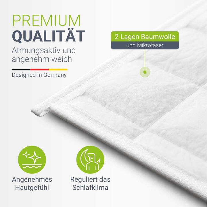 Gewichtsdecke Therapiedecke 135x200cm Beruhigung Entspannung Stressabbau 7 kg - 4262437185187