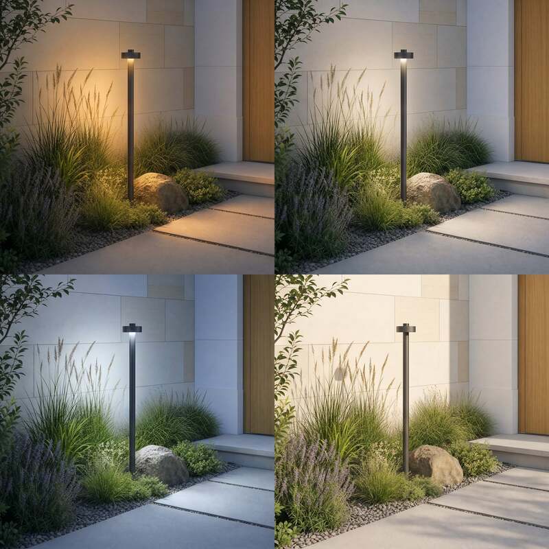 Lucande Wegeleuchte Nirella LED Gartenlampe Außenlampe schwarz 100cm IP65 CCT - 0000010049320