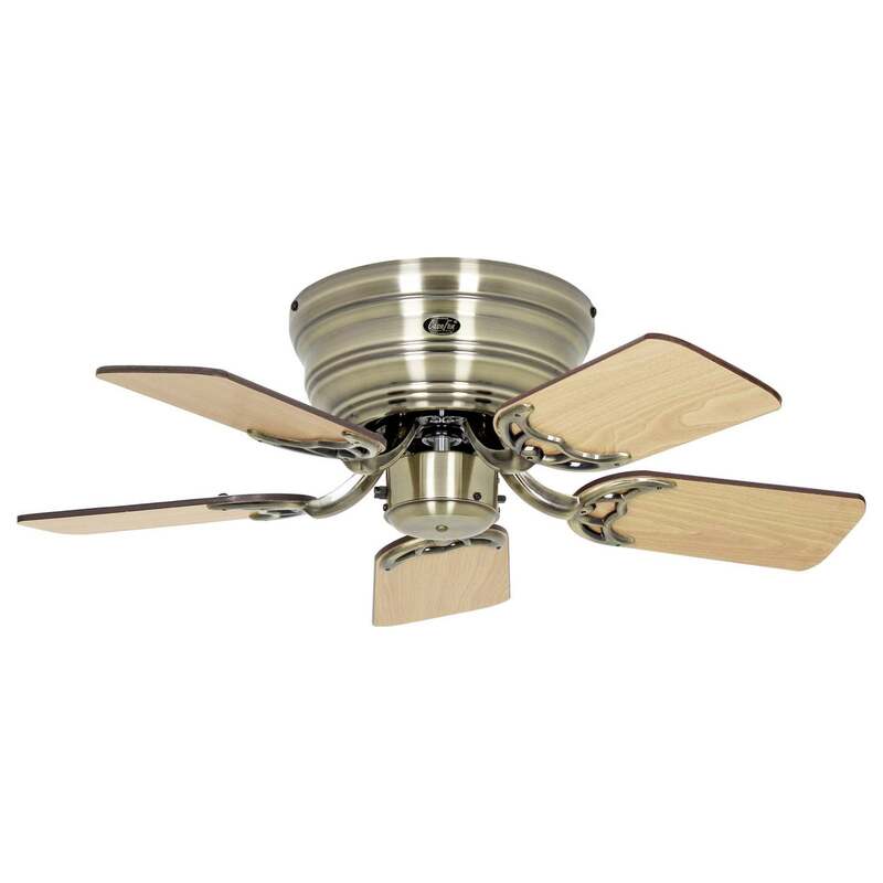CasaFan Deckenventilator FLAT 75-III MA-AH/AE Wendbare Flügel Eiche 79 cm 61 W - 4024397366385