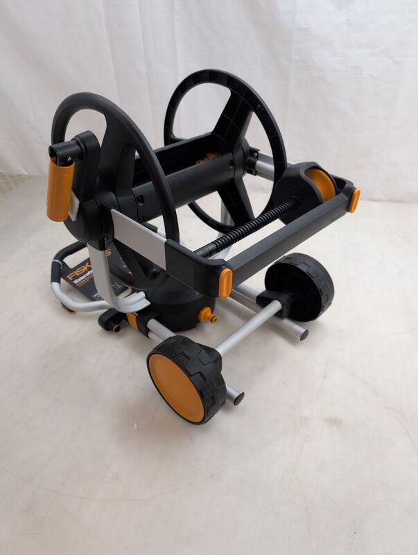 Fiskars Schlauchwagen Gartenwagen 360° Drehung ergonomischer Griff schwarz - 6411501512376