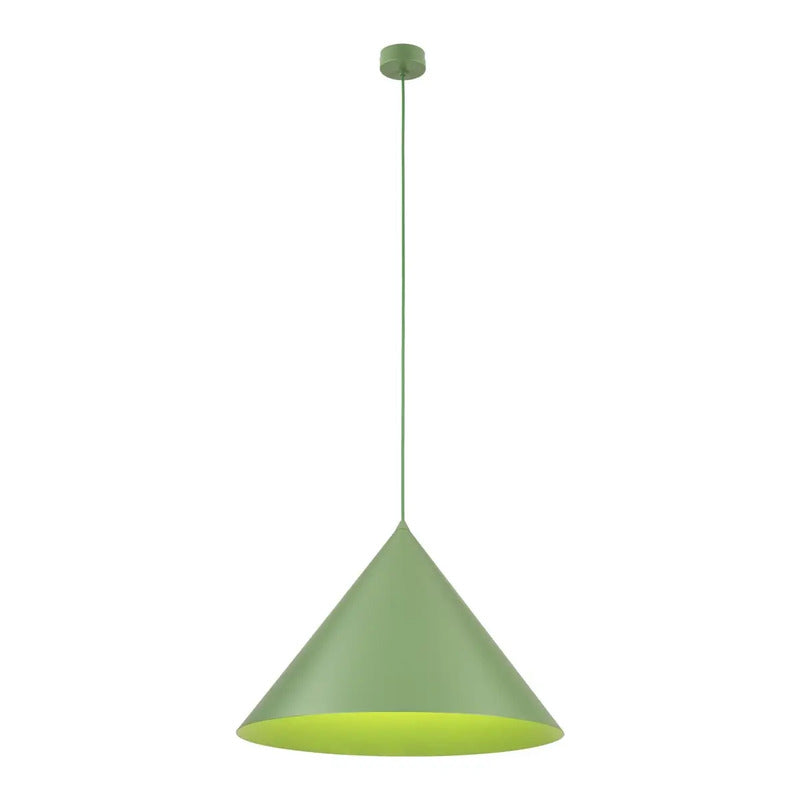 TK Lighting Pendelleuchte Hängelampe Metall grün CONO Lampe Wohnzimmer E27 LED - 5906135108886