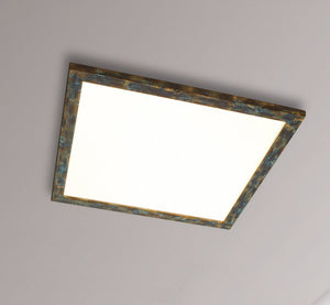 B-Ware Quitani Deckenleuchte Lampe Led Panel Aurinor Gold Patiniert 68 Cm Quadratisch