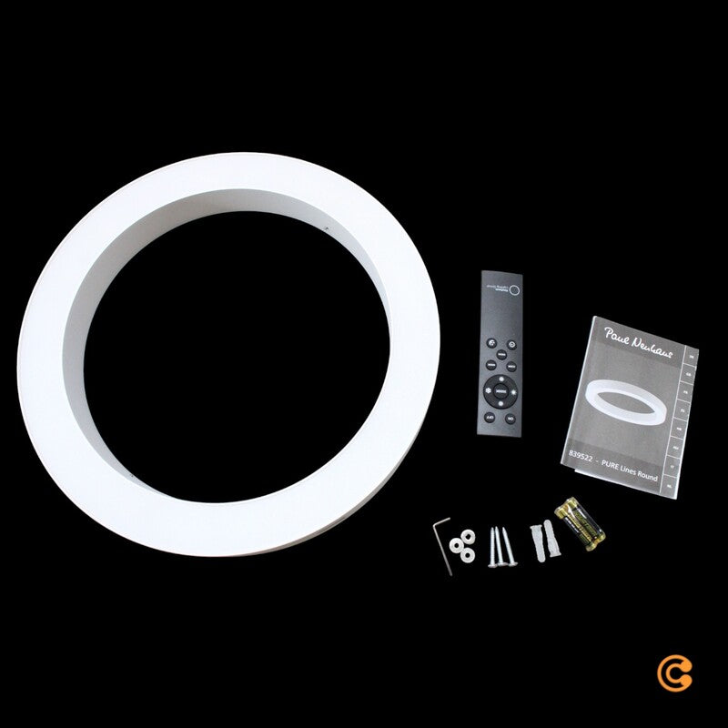 Paul Neuhaus Deckenleuchte LED PURE Lines Round Fernbedienung Schneeweiß 35 cm - 4012248395226