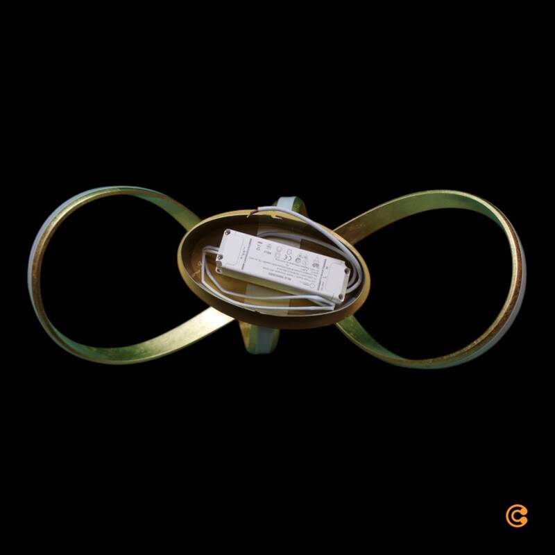 Deckenleuchte Lampe Paul Neuhaus LED Melinda Blattgold dimmbar Memory Funktion O - 4012248327609
