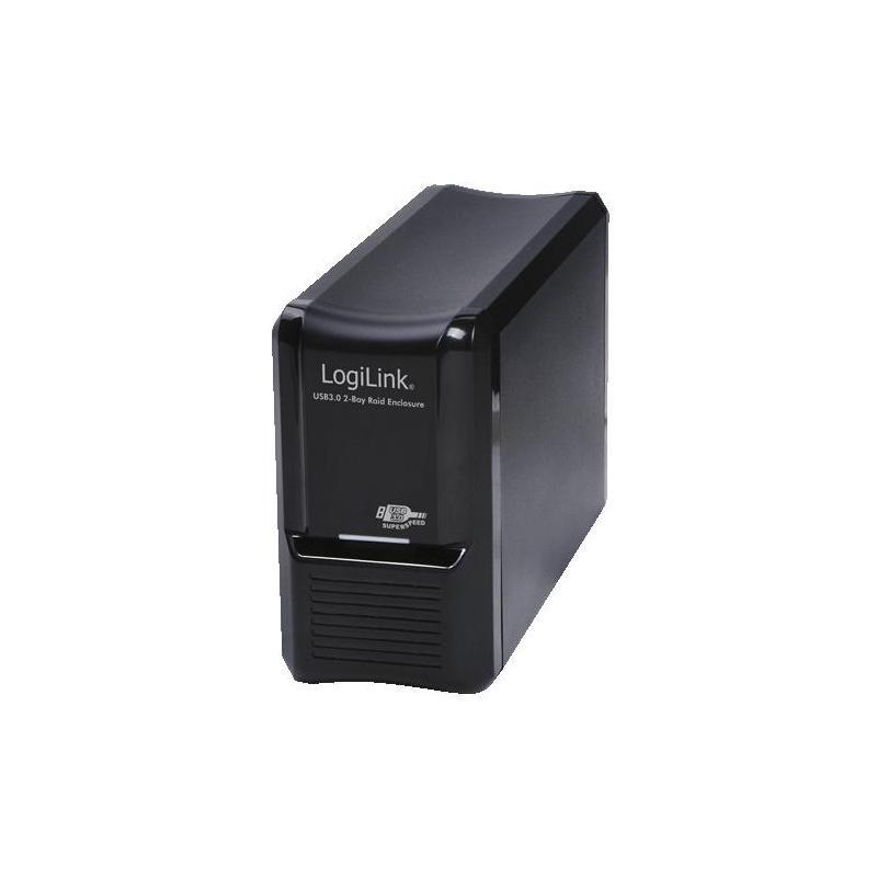 LogiLink UA0154 3,5" Aluminium Festplattengehäuse USB 3.0 RAID 0 1 JBOD - 4052792039825