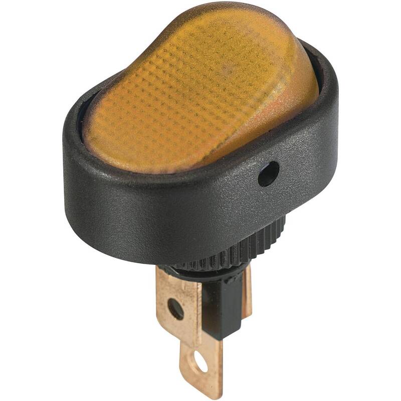 TC Wippschalter Schalter beleuchtet Wippenschalter gelb 30A Flach 12V 40 STÜCK - 4064161300238