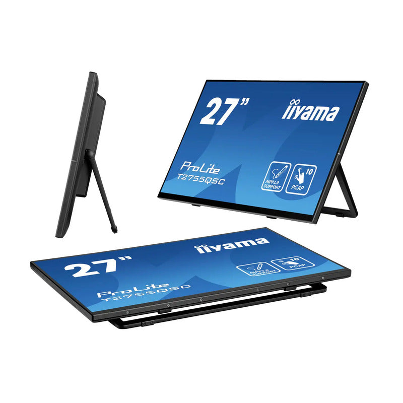 Iiyama ProLite T2755QSC-B1 27 Zoll Touchscreen-Monitor 2560x1440 5ms HDMI Dis... - 4948570122981