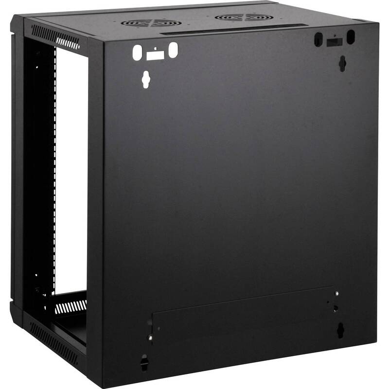 Intellinet 19 Zoll Netzwerkschrank Rack 12 HE Sicherheitsglas Schwarz 600x635mm - 0766623711906