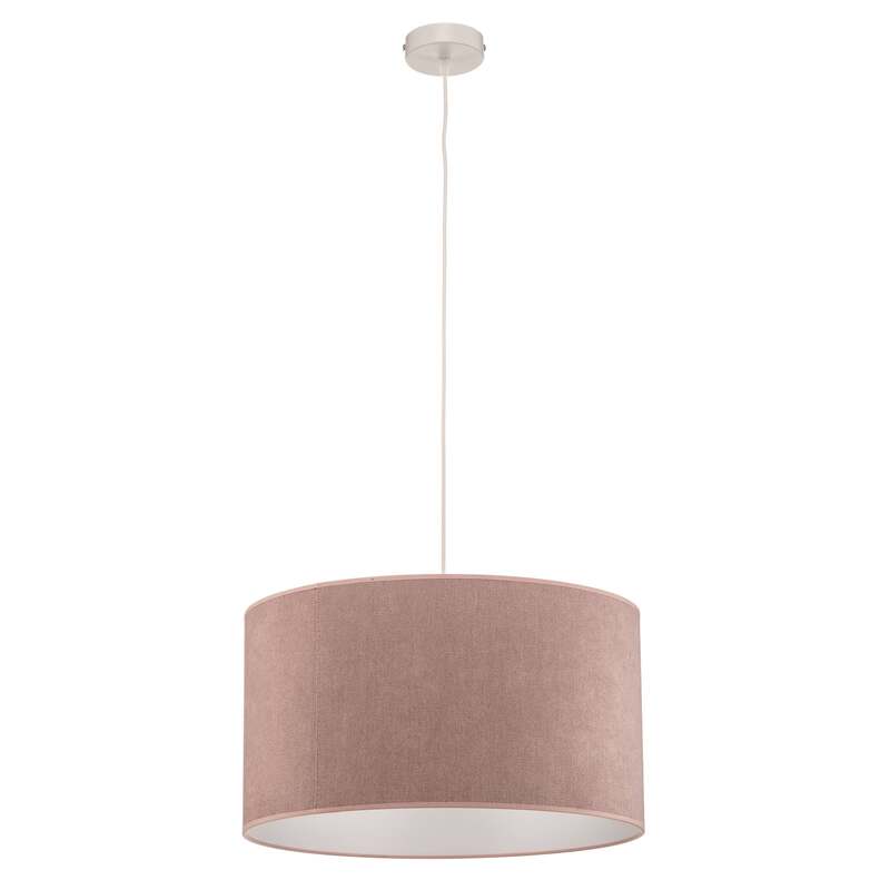 Hängeleuchte Pastell Roller rosa LED Pendelleuchte Lampe dimmbar Textil 25cm - 5903689181341
