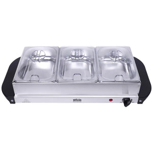 B-Ware Silva Homeline SH 3.1 425008 Buffetwärmer mit Kontrollleuchte Wärmeplatte