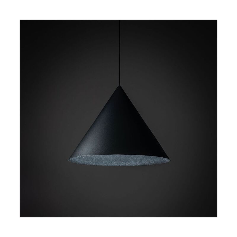 TK Lighting Hängeleuchte Cono 1-flammig LED Pendelleuchte dimmbar schwarz Ø50cm - 5906135100590