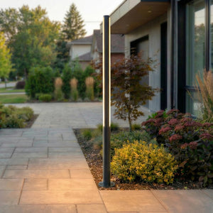 B-Ware Lynel Außenleuchte Gartenleuchte LED anthrazit 200cm Aluminium IP54 wetterfest