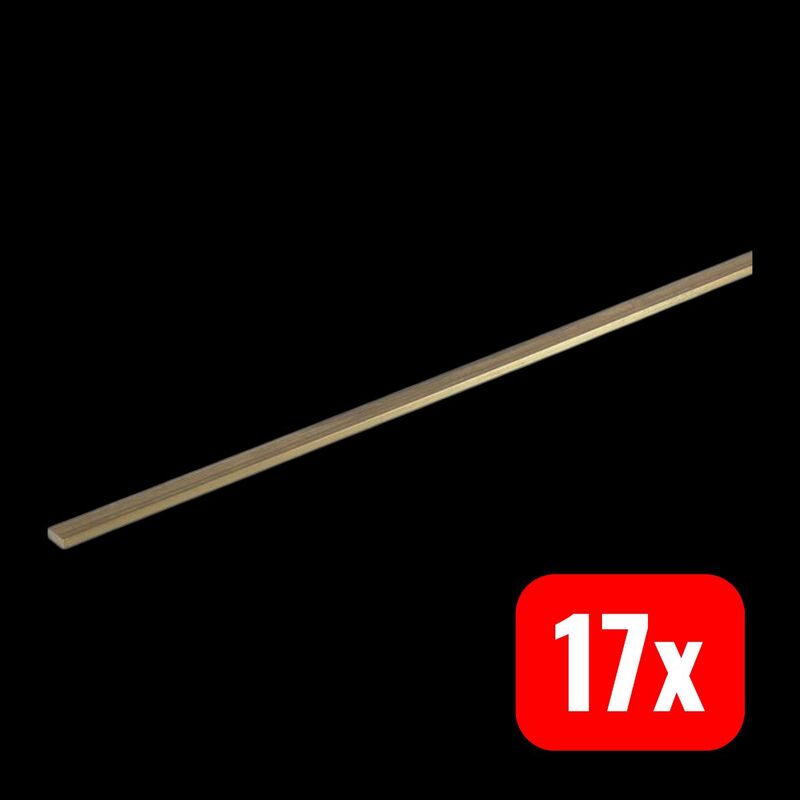 Reely Messing Profil Flach 500x12x5mm Stabilität Verarbeitung 1 Stück - 4064161487205