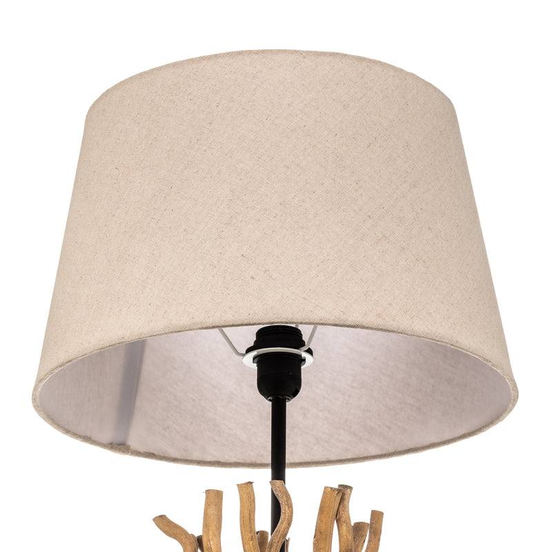 Euluna Stehleuchte Agar Stehlampe Lampe Leuchte E27 Stoff Holz SIEHE TEXT/FOTO - 8030626533189