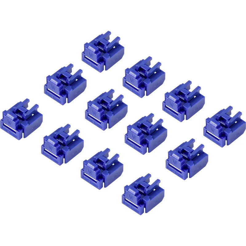 Renkforce RJ45 LAN Port Schloss Steckerschloss Blau 12er Set RF-4695228 Schutz - 4064161162409