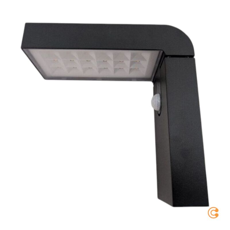 Nordlux Wandleuchte Außen LED Solar Alya mit Bewegungsmelder schwarz IP44 400lm - 5704924004971