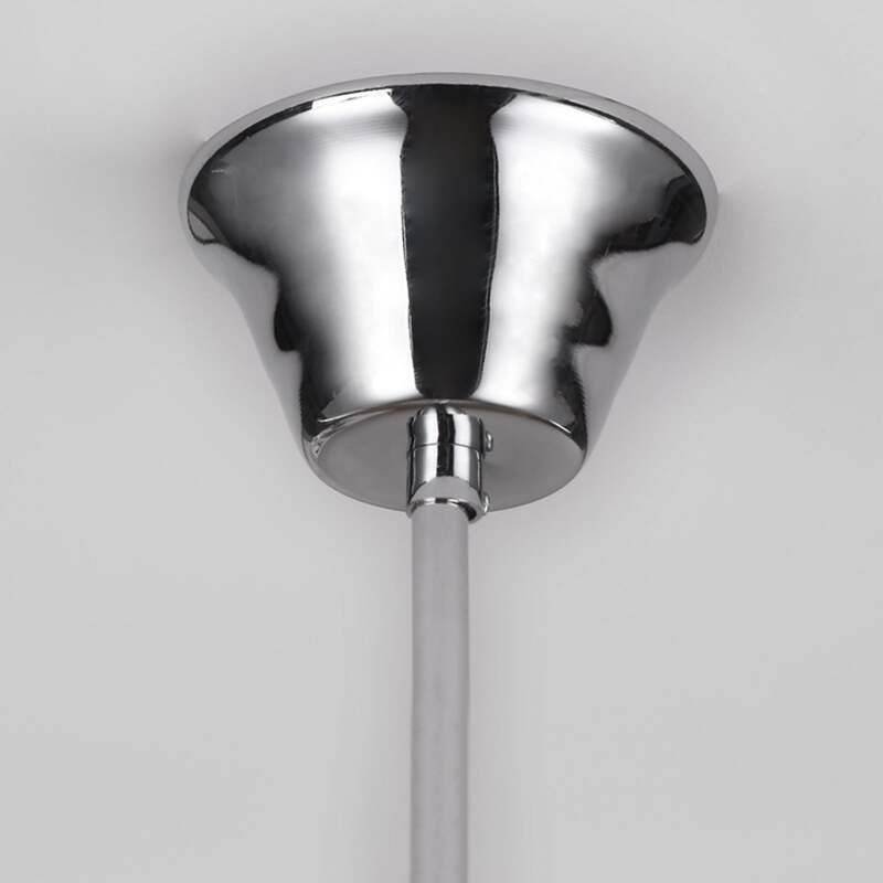 Lindby Kronleuchter Casparia LED Hängelampe Kristall dimmbar chromfarben Ø44cm - 4251096509366