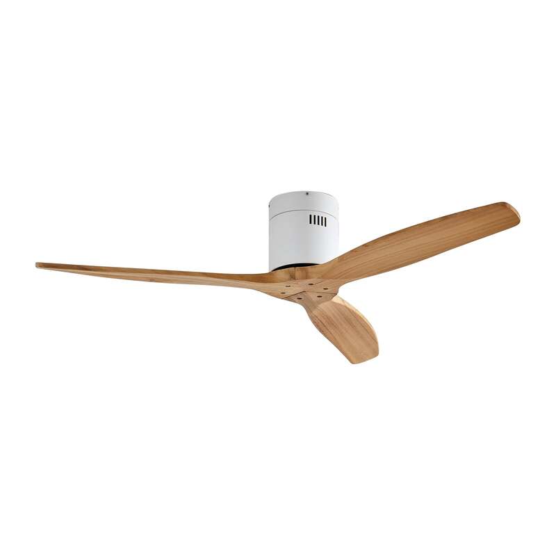 Lucande Deckenventilator Vindur weiß Holz DC leise für Räume bis 15 m² - 4251911779837
