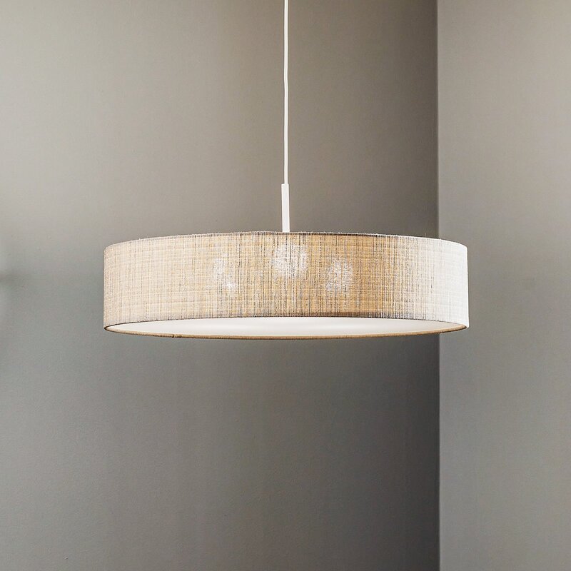 Nowodvorski Lighting Hängeleuchte Turda grau Ø 65 cm Hängelampe Lampe Leuchte - 5903139894791