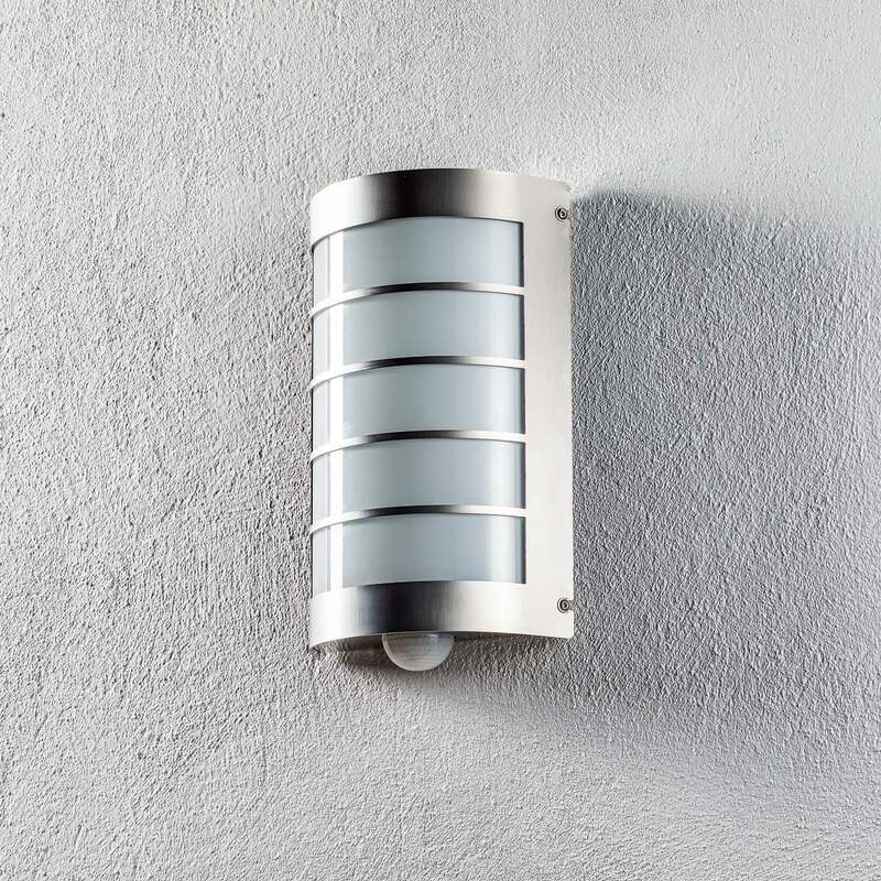 CMD Außenwandleuchte Marco1 mit Bewegungsmelder Edelstahl Lampe IP44 18x28cm - 4260045640418