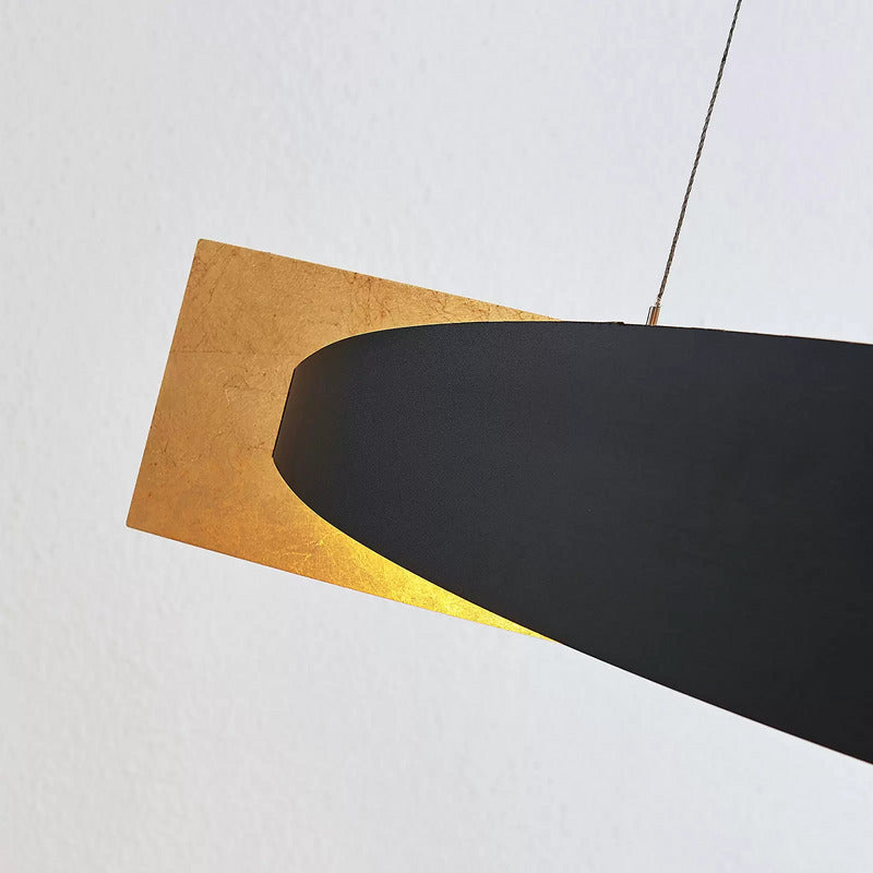Lucande LED-Hängeleuchte Marija Pendelleuchte Leuchte Blende senkrecht schwarz - 8502193107406